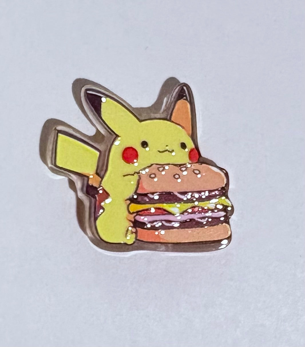 Burger Pika Acrylic Focal Bead