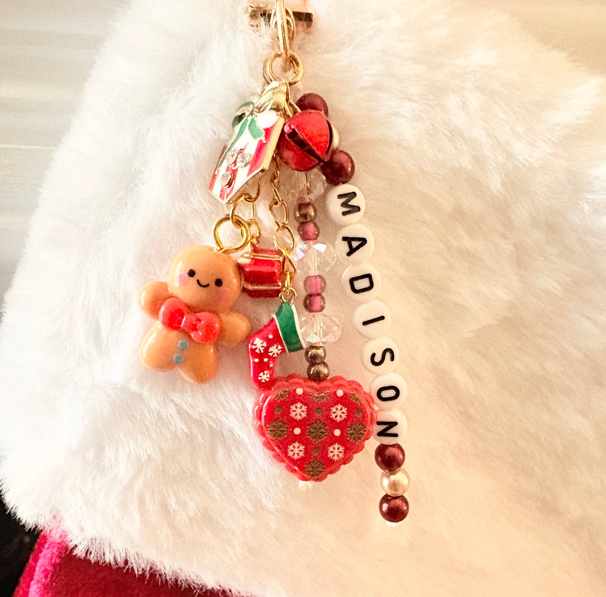 🎄 Personalized Stocking Charms – Custom Name Holiday Tags