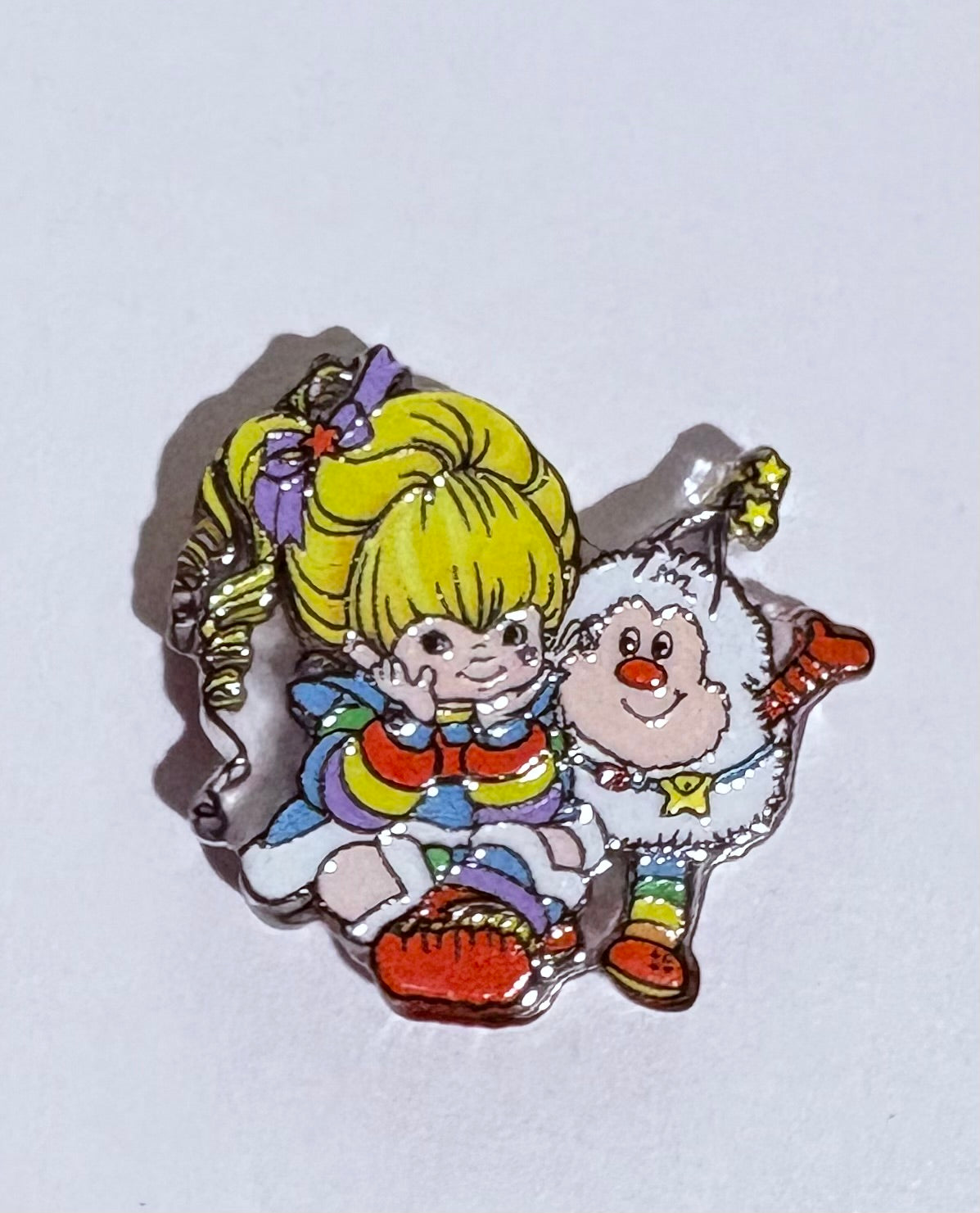 Rainbow Girl Acrylic Focal Bead