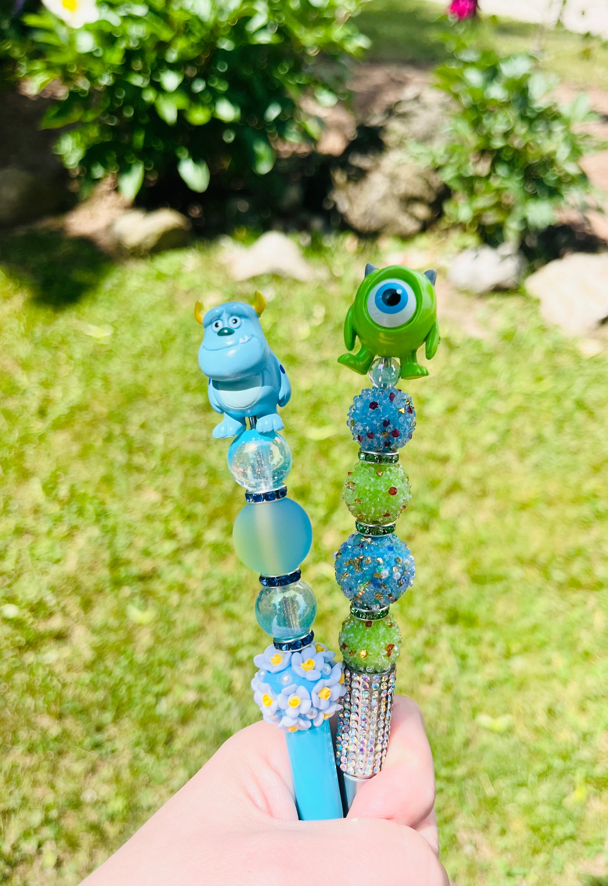 Mike & Sully Beaded Pen | Cute Beaded Character Pens | Bestie Gift Set | Buy One or Bundle Both!