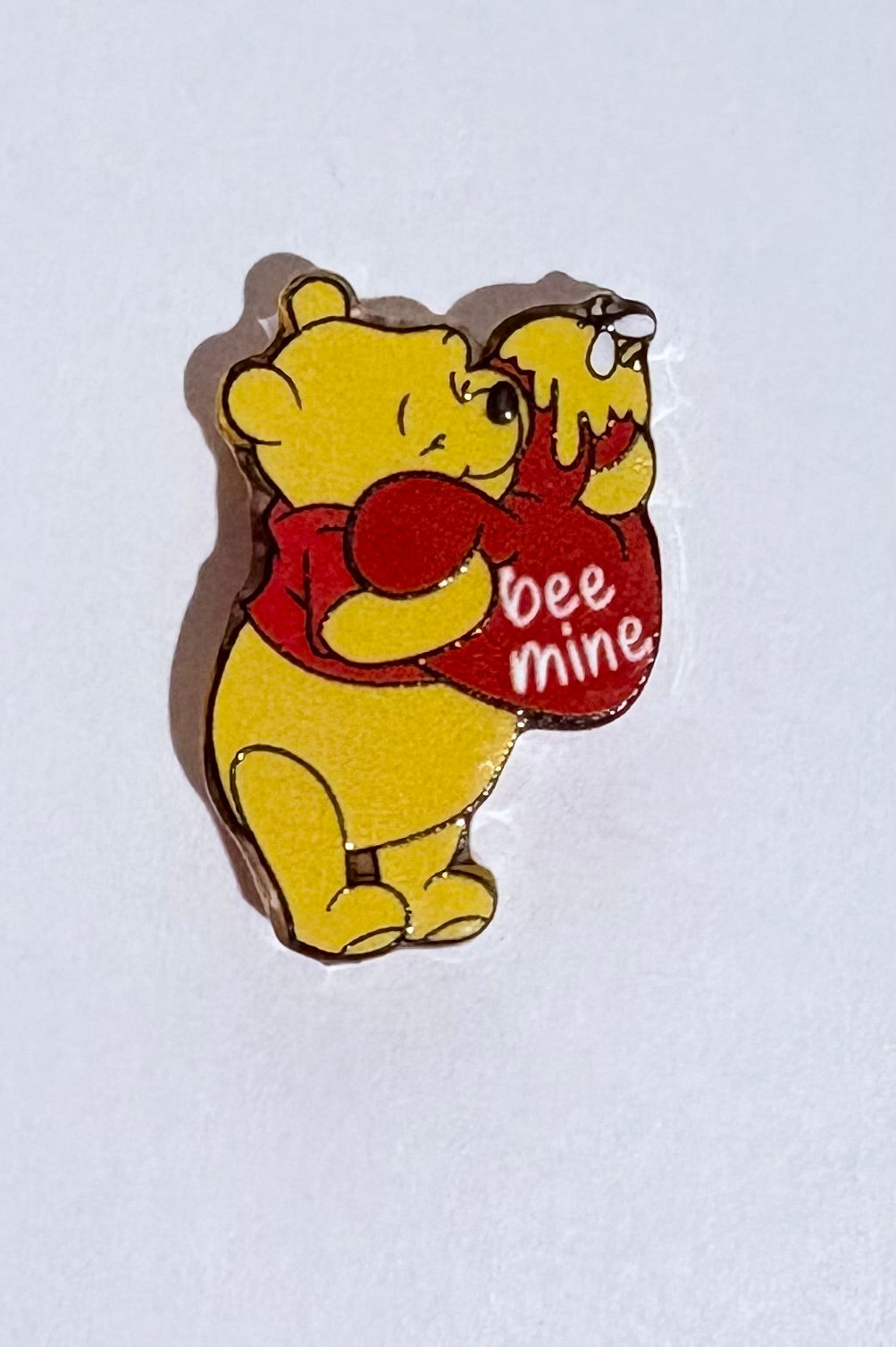 Bee Mine Bear Acrylic Focal Bead