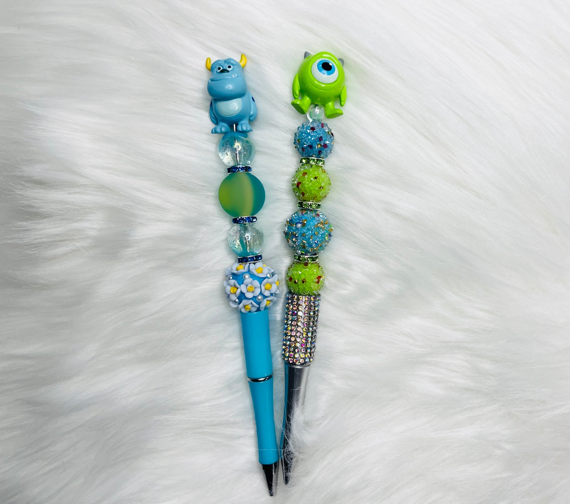 Mike & Sully Beaded Pen | Cute Beaded Character Pens | Bestie Gift Set | Buy One or Bundle Both!