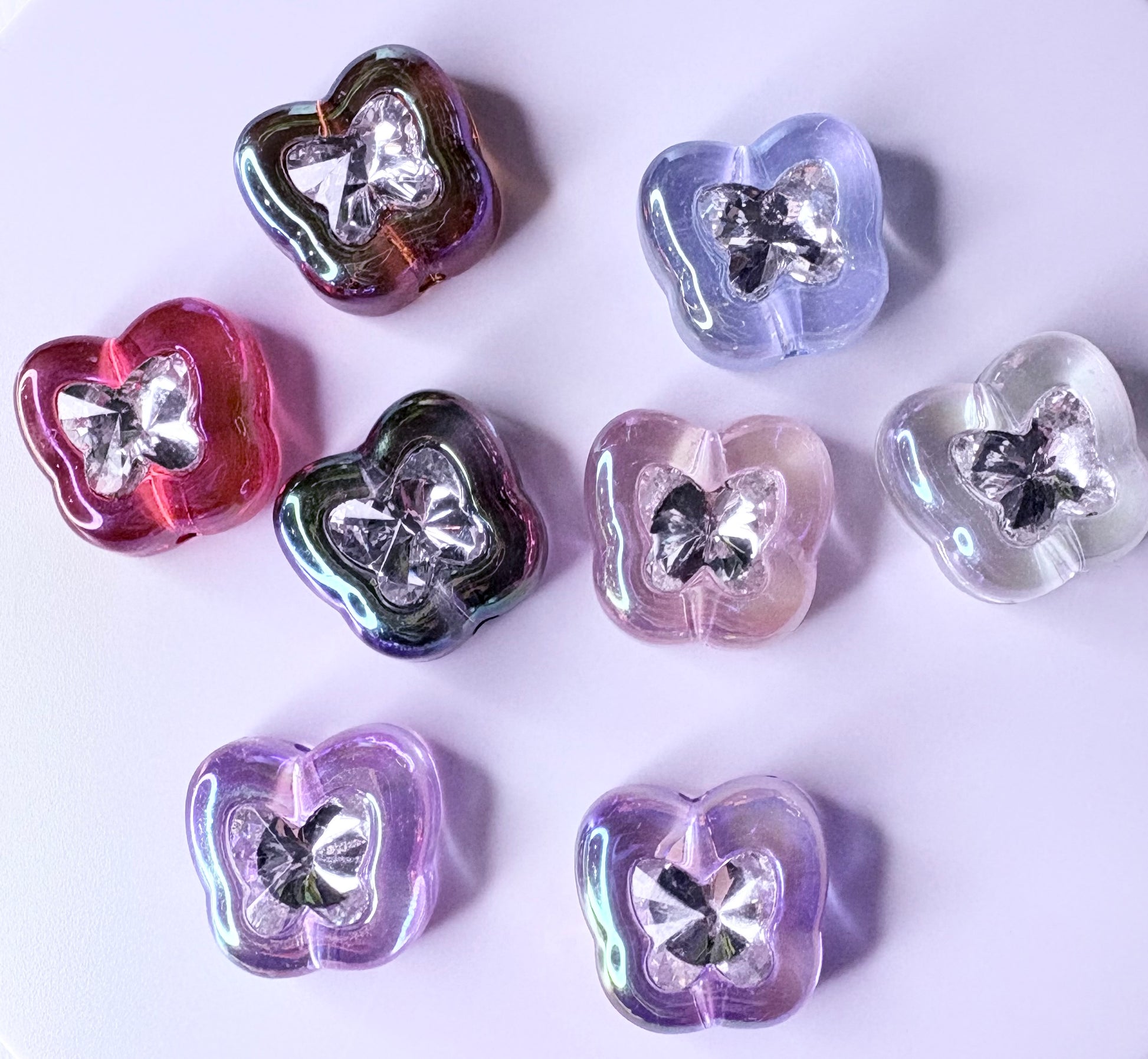 “Butterfly Gem” Acrylic Beads