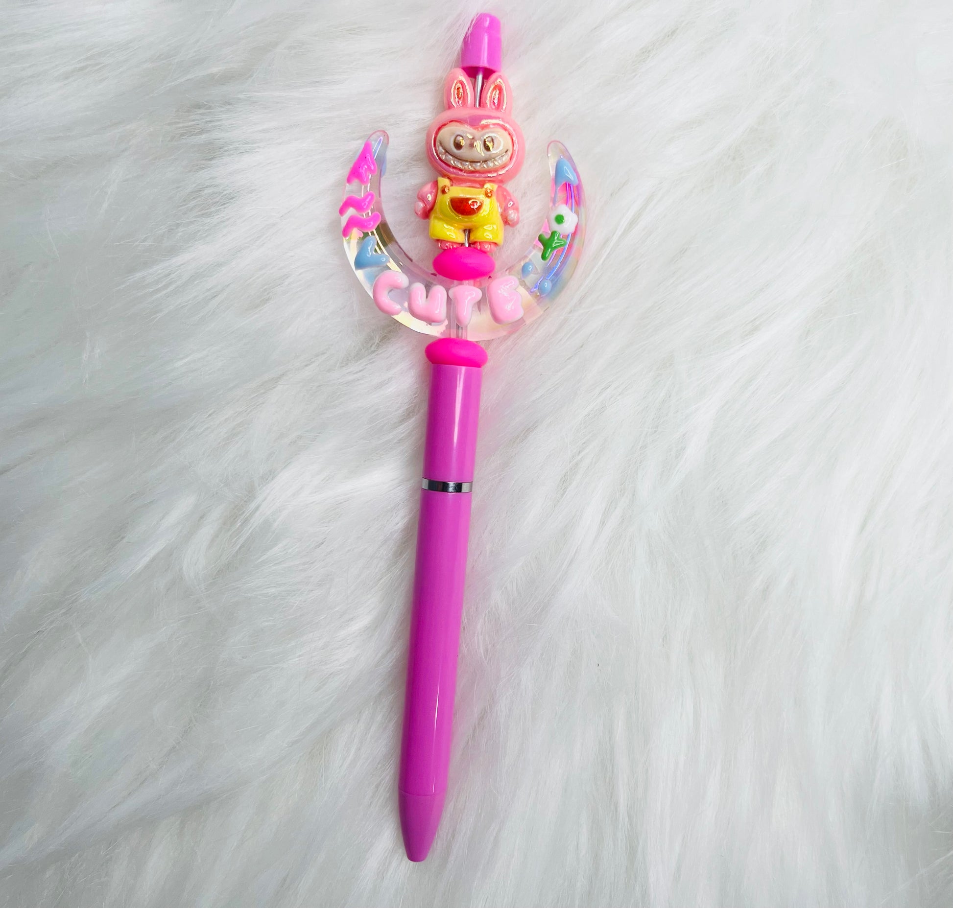 Cute Monster Inspired Beaded Pen | Custom Pens | Kawaii Lover Pen