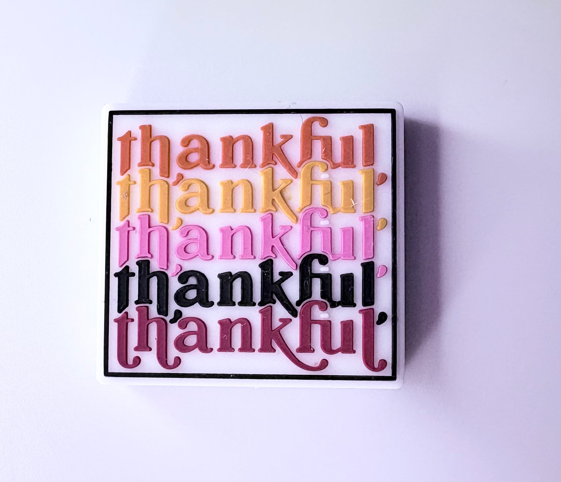 Thankful Silicone Focal Bead