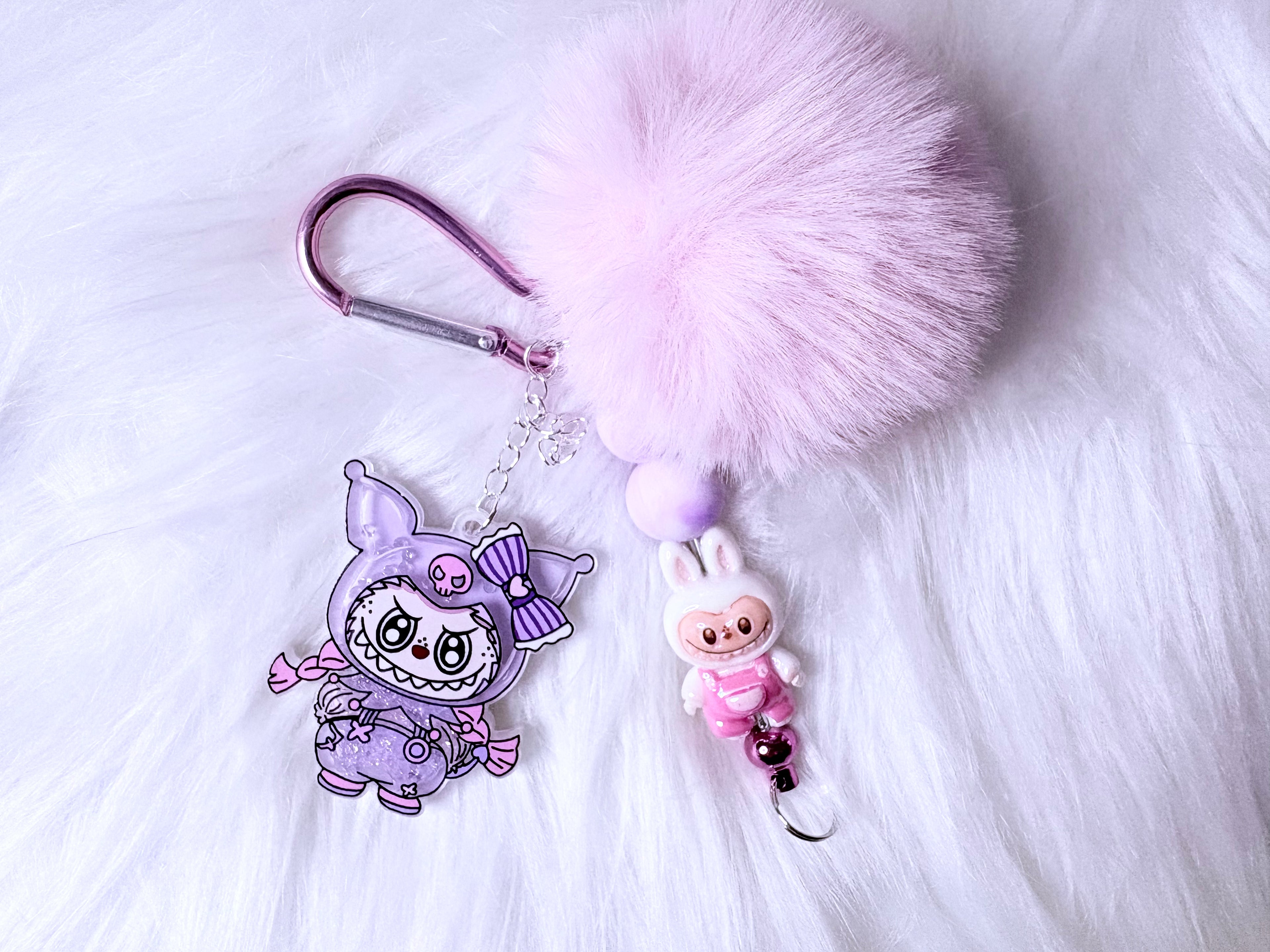 Cute PomPom Shaker Keychains