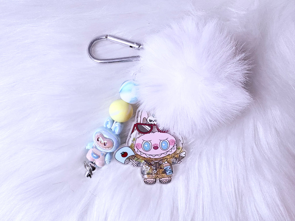 Cute PomPom Shaker Keychains