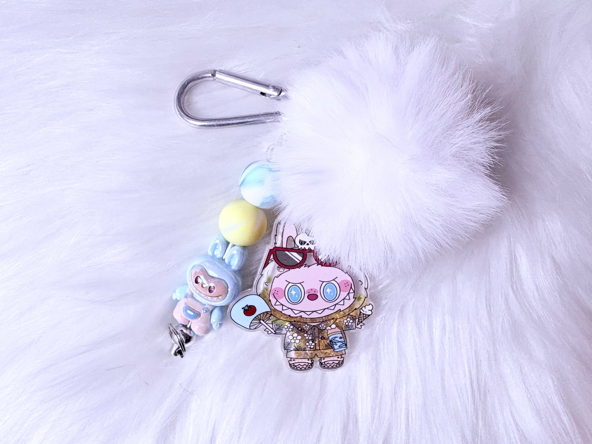 Cute PomPom Shaker Keychains