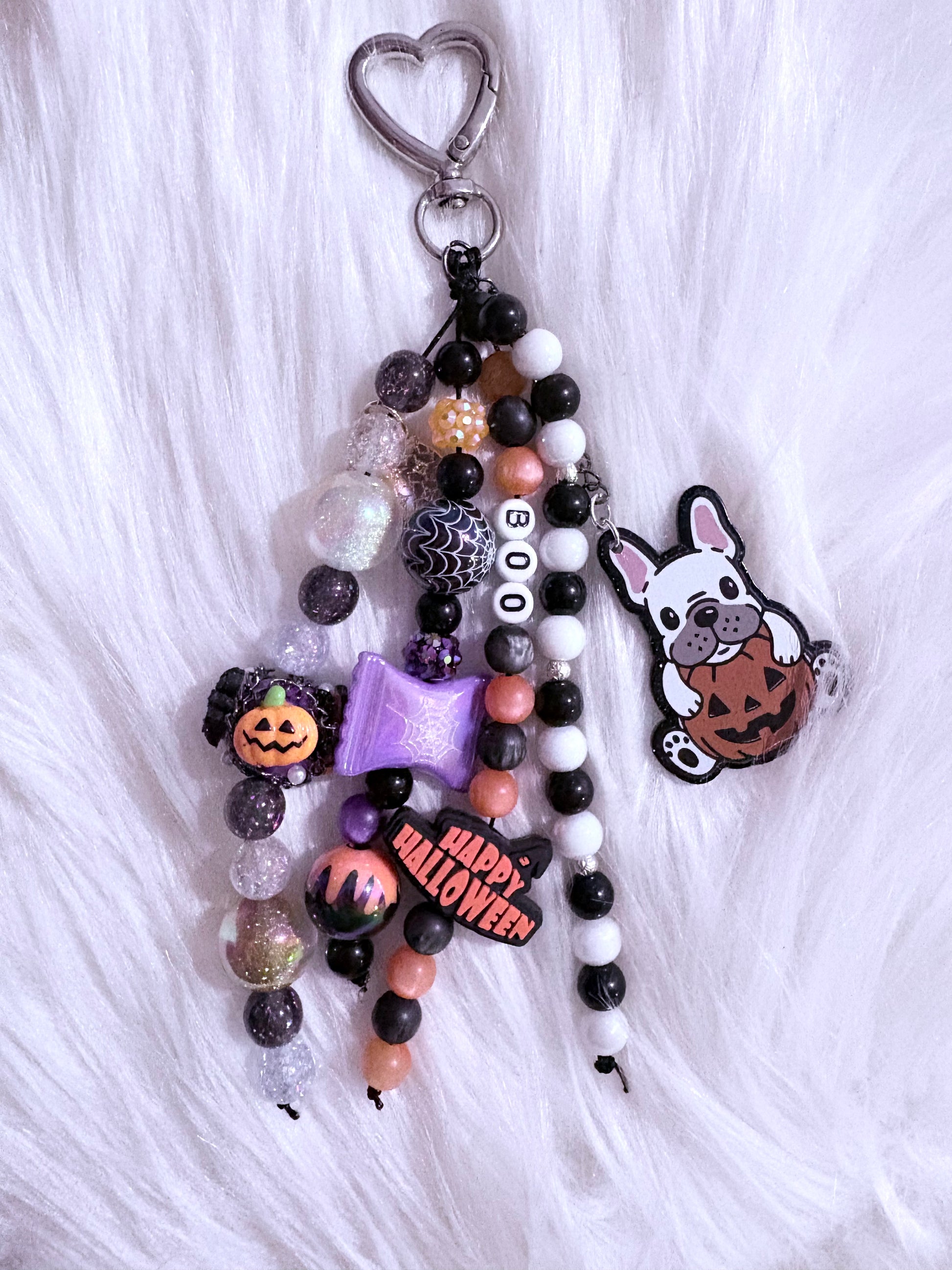 Handmade Bag Charm - Cute Doggie Halloween
