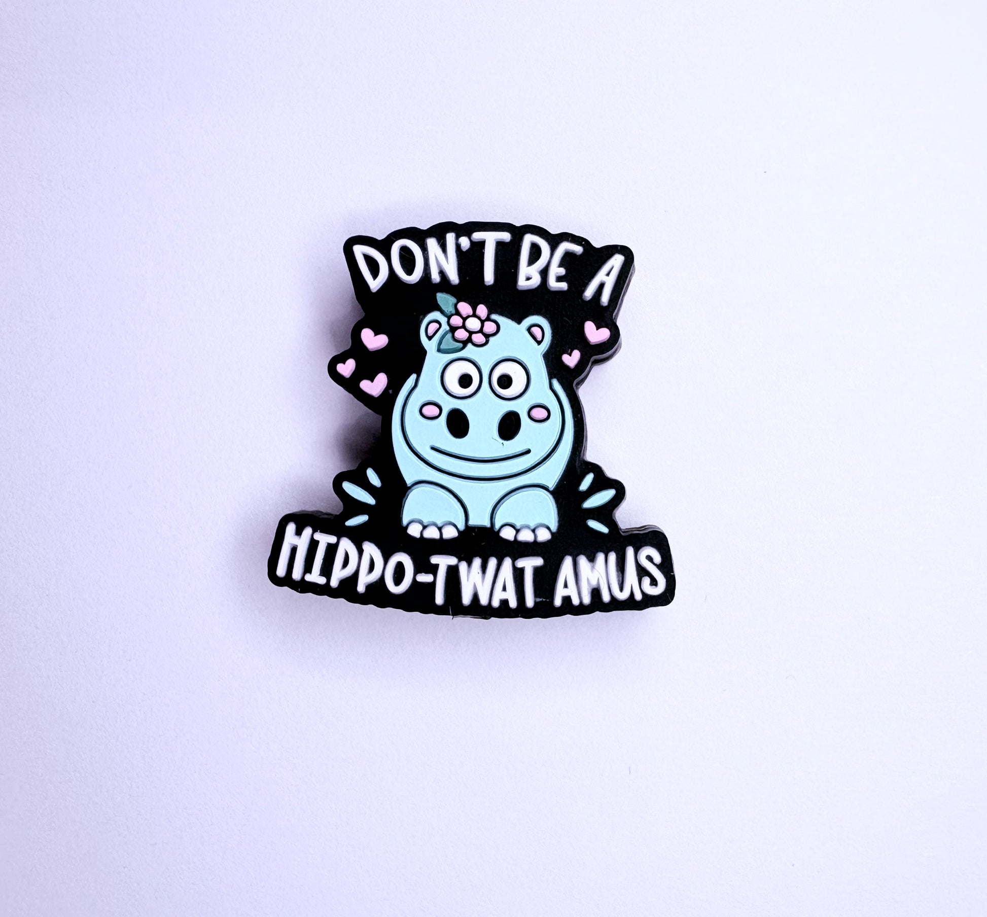 Don’t be a Hippo Twatamus Silicone Focal Bead