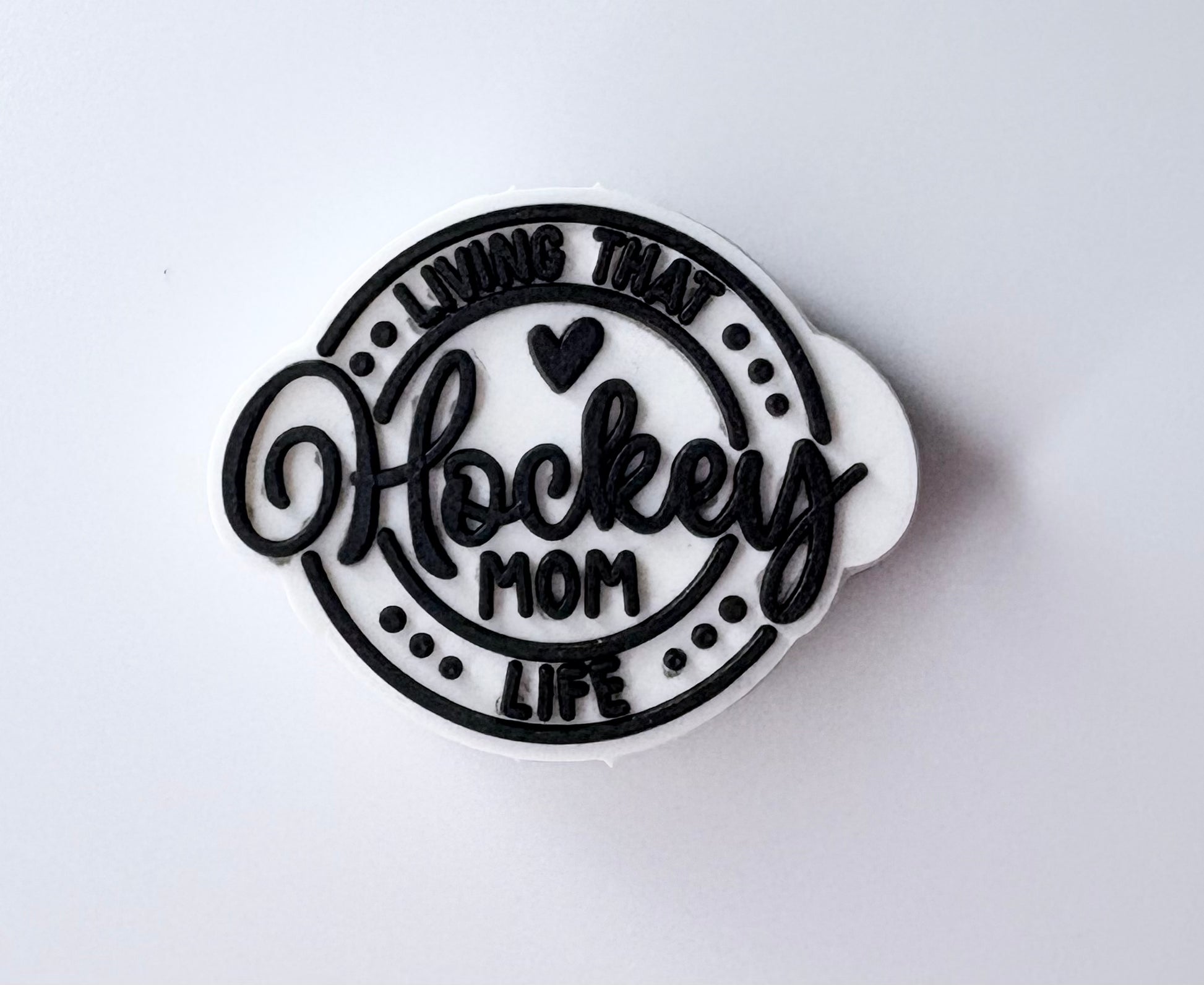 Living that Hockey Mom life Silicone Focal Bead