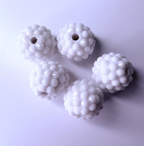 16mm Jelly Rhinestone Acrylic Beads