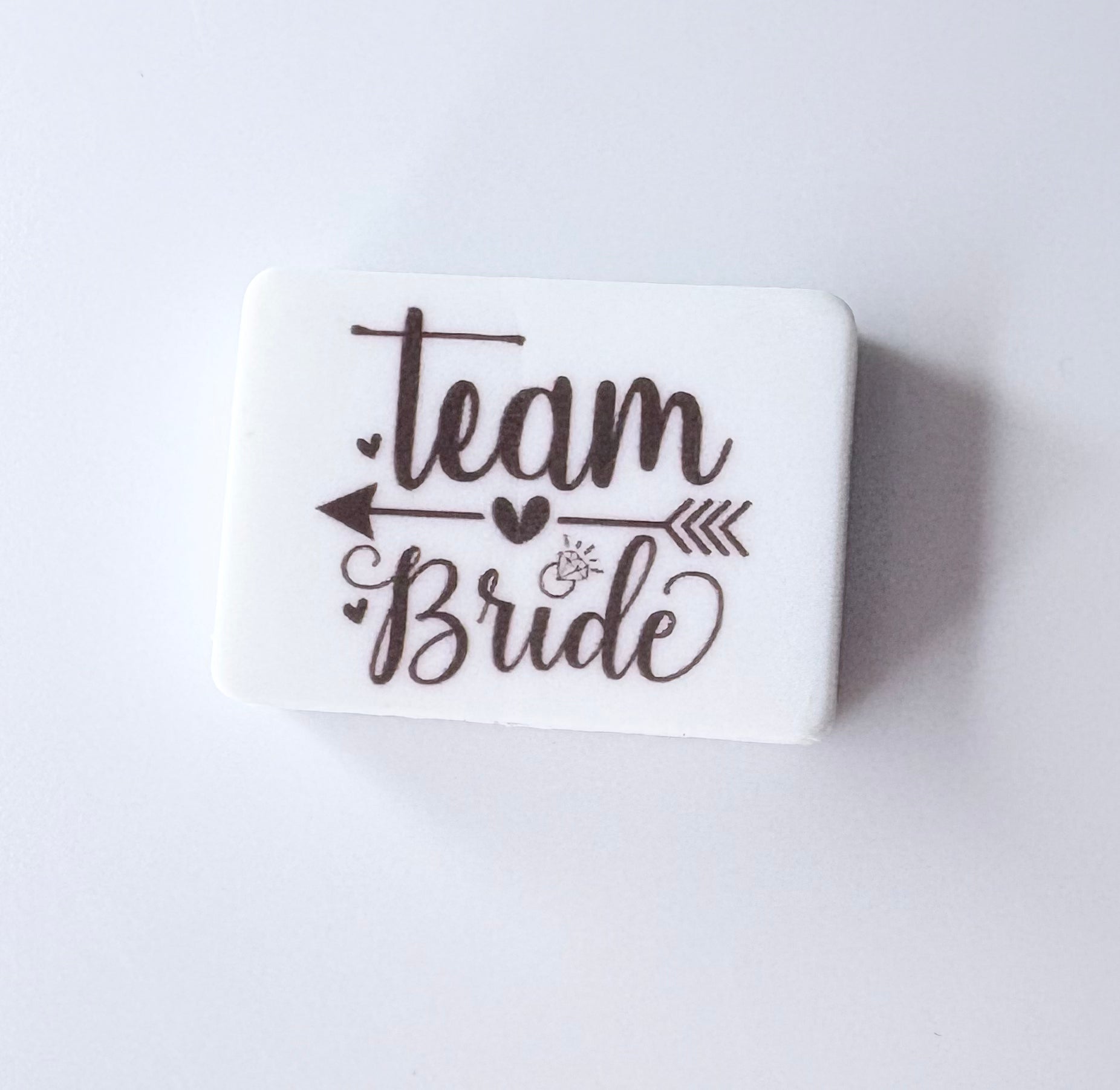Team Bride Silicone Focal Bead