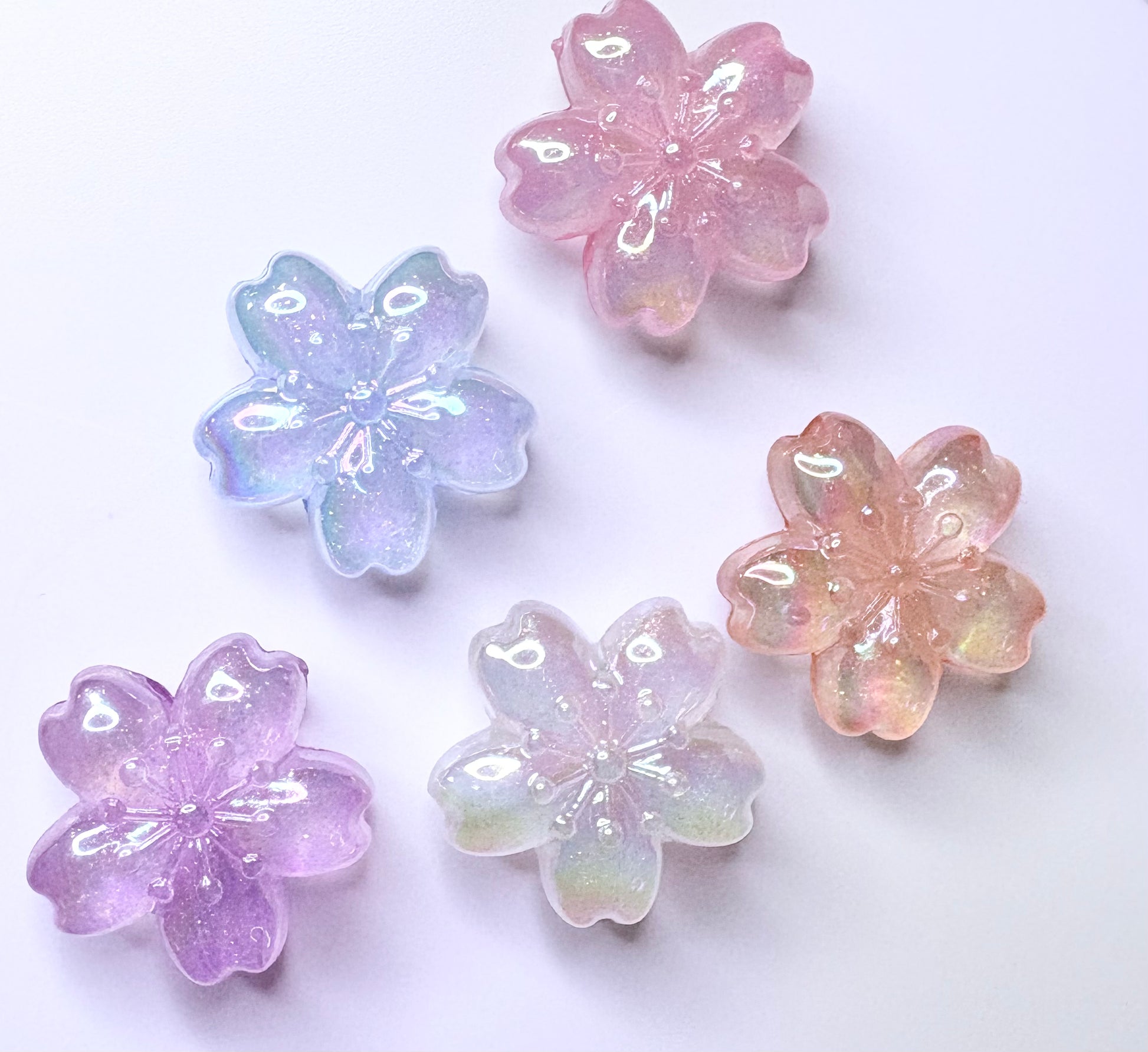 “Hibiscus Flower” Acrylic Beads