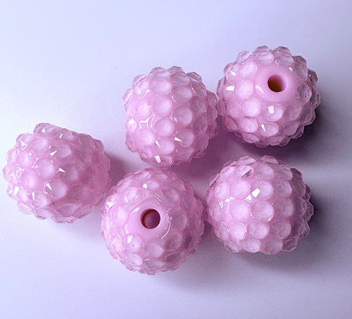 16mm Jelly Rhinestone Acrylic Beads