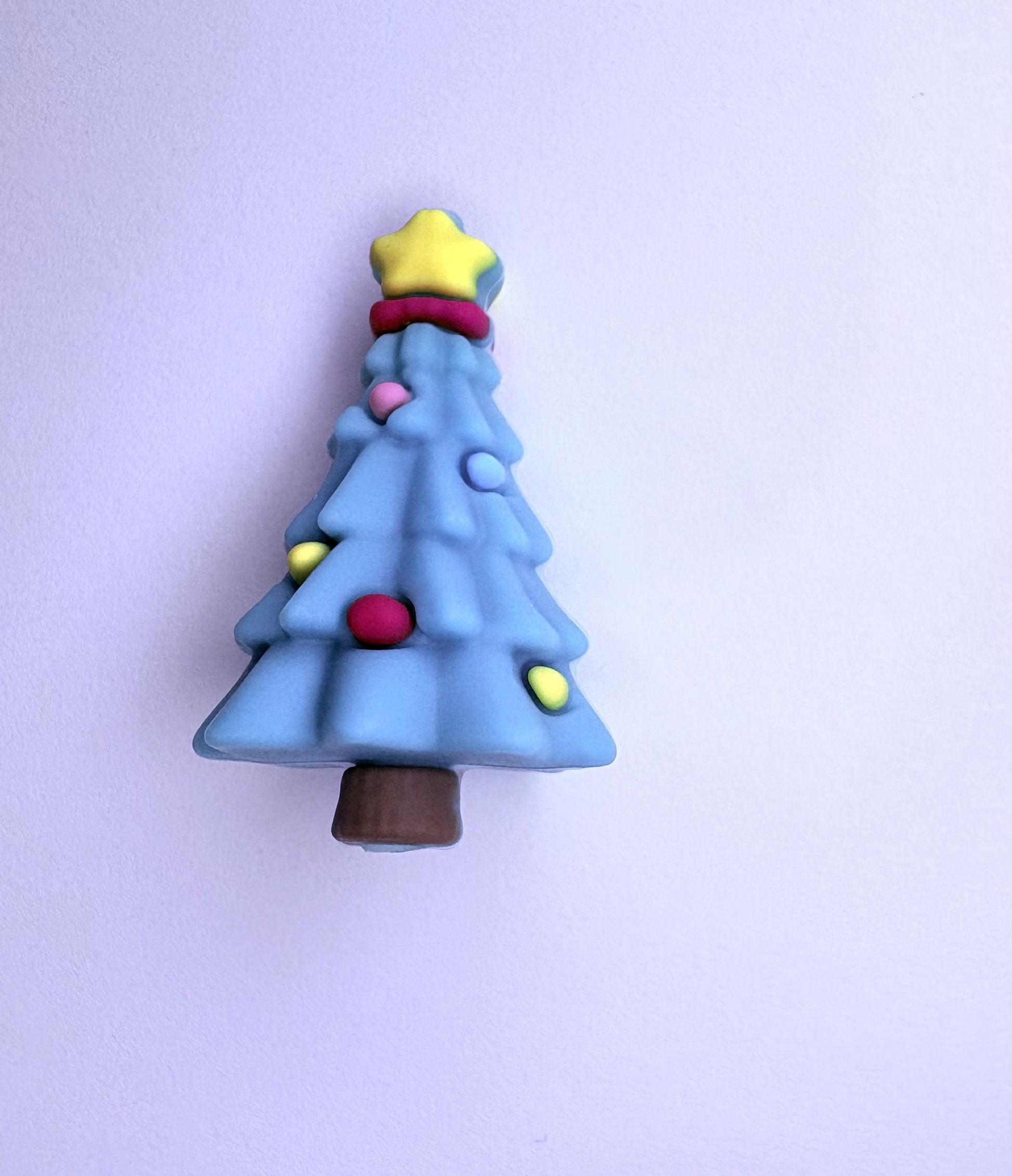3D Holiday Green Christmas Tree Focal Bead