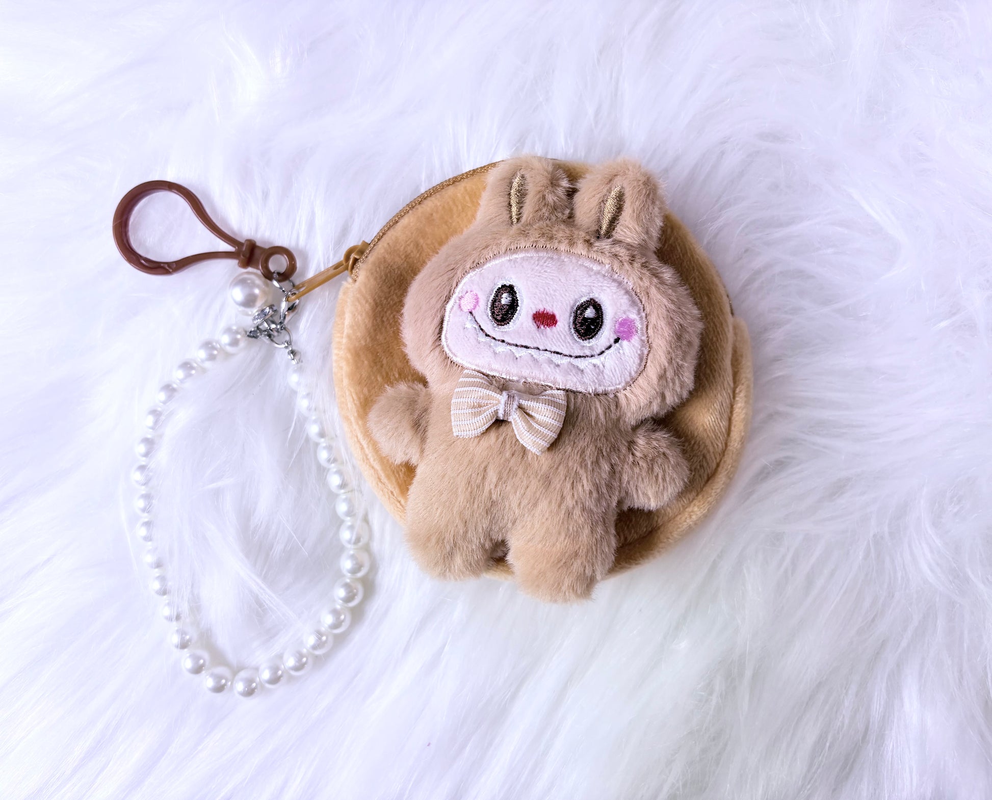 Lafufu Coin Purse - Faux Pearl Wristlet