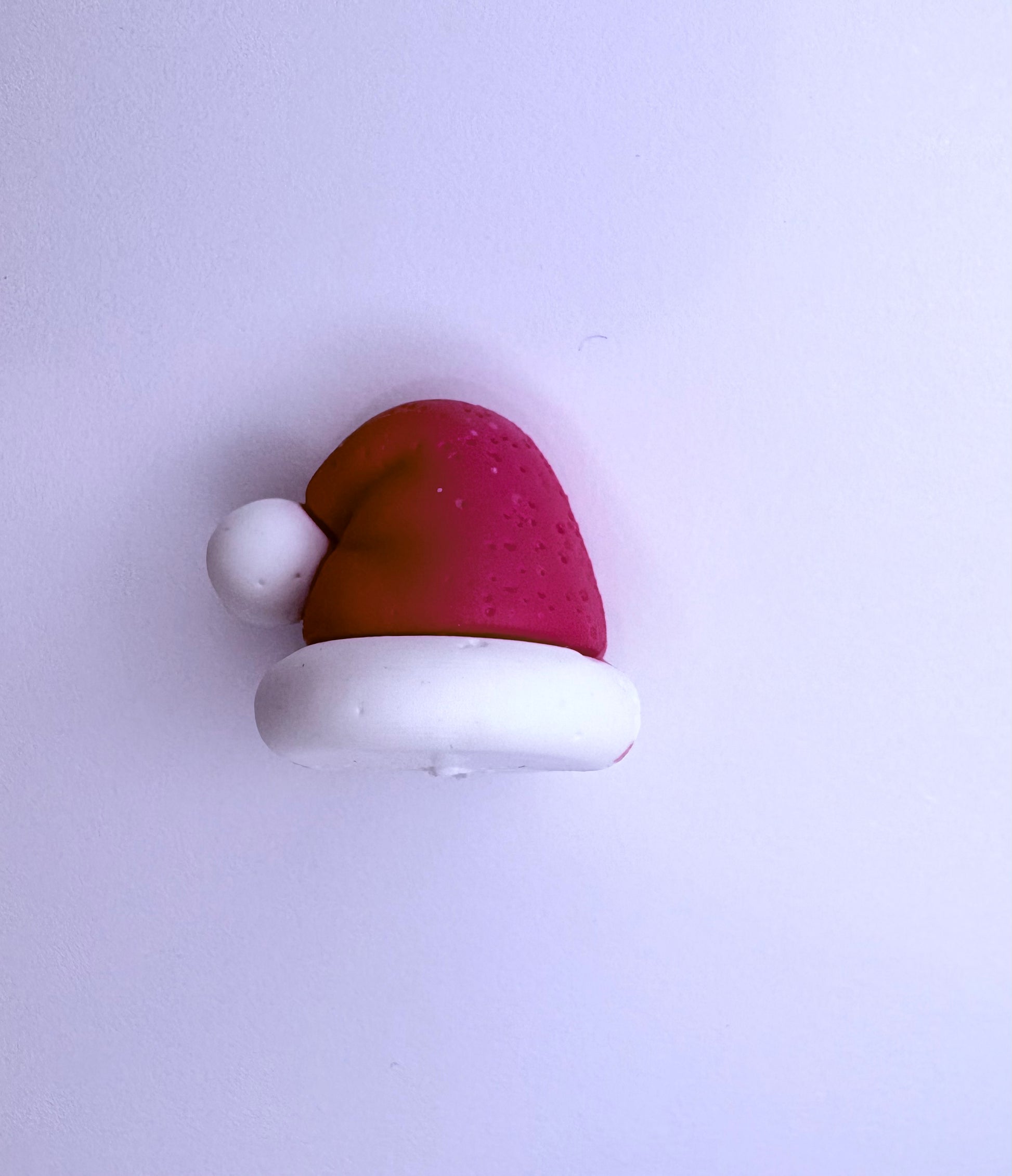 3D Holiday Santa Hat Focal Bead Topper (Half Drilled)