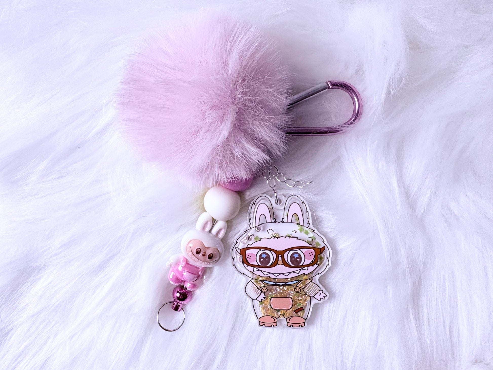 Cute PomPom Shaker Keychains