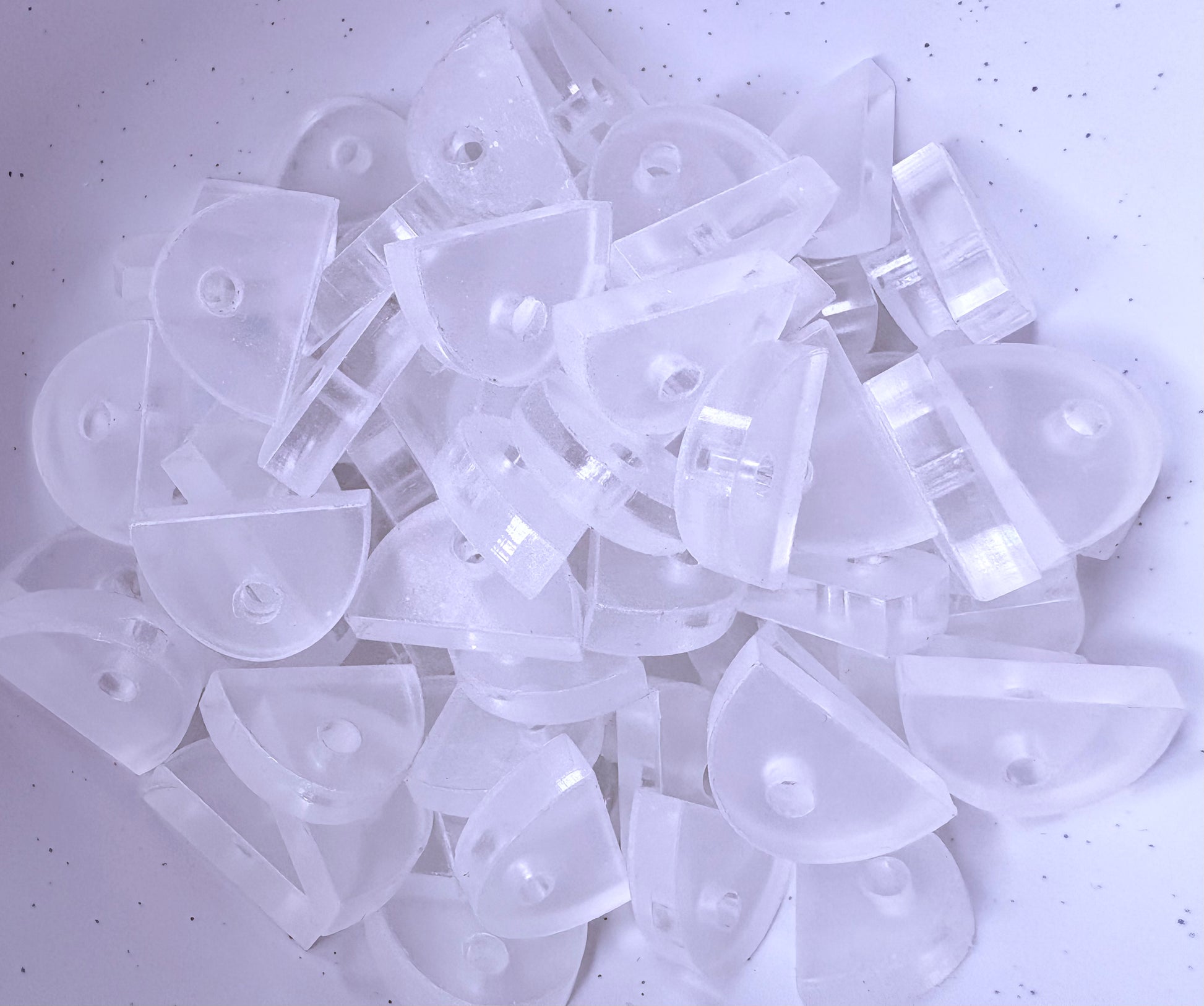 Half oval acrylic pen attachments