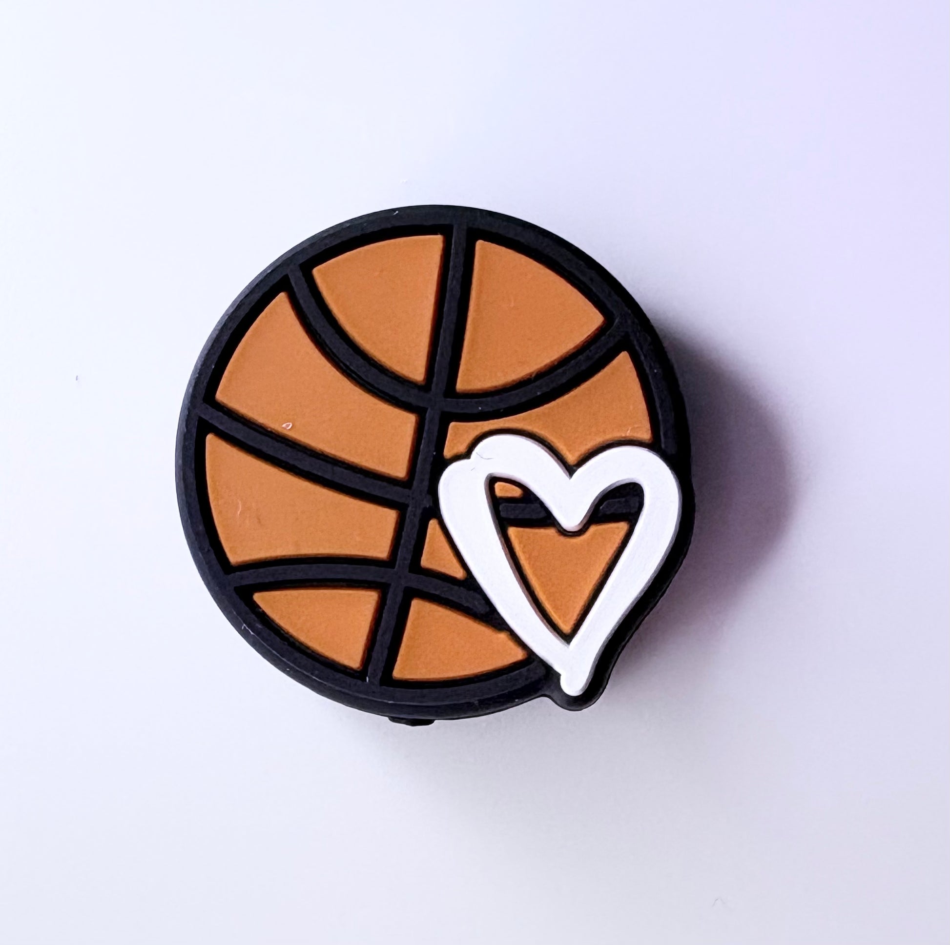Basketball love Silicone Focal Bead
